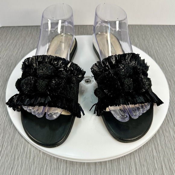 Louise et Cie Women's Sandals Size 9M US Flats With Black Fringe - Picture 3 of 8